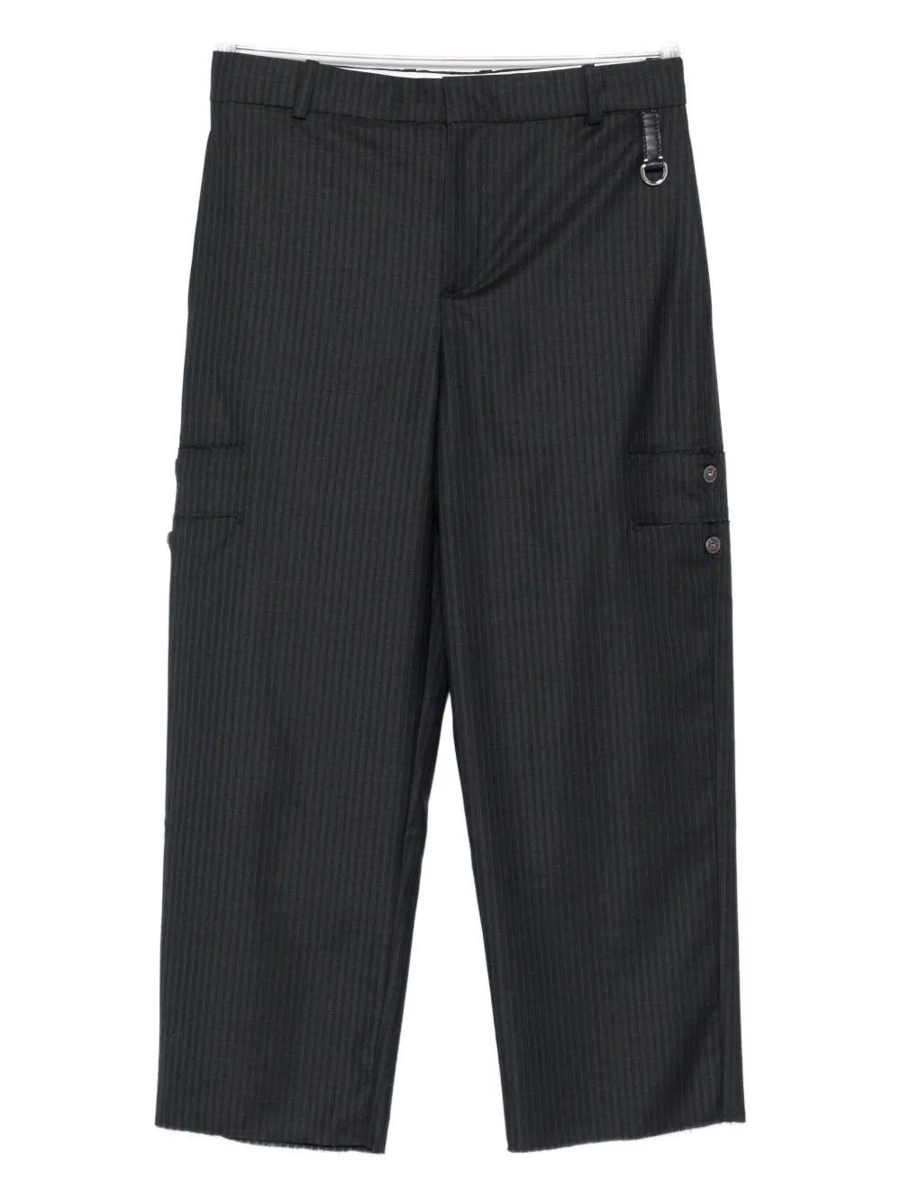 

Брюки в полоску с прорезными карманами SONIA CARRASCO, серый