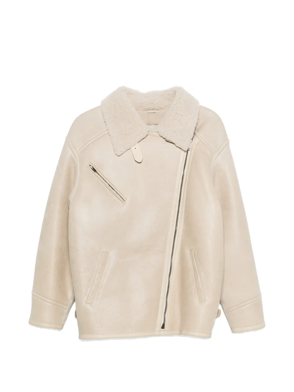 

Куртка аделина из овечьей шерсти на молнии ISABEL MARANT, нейтральный