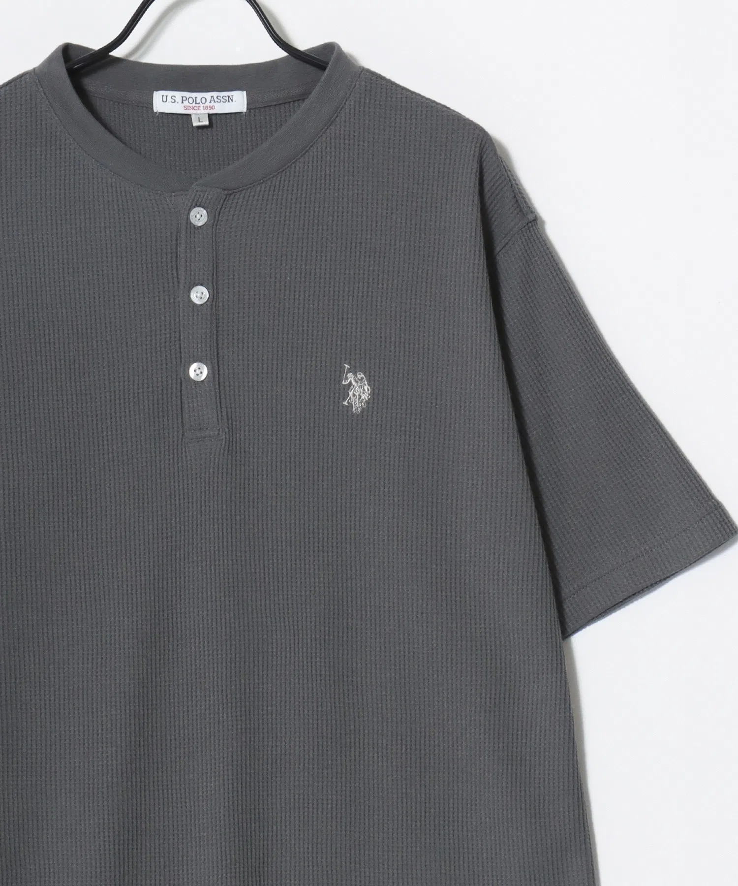 Унисекс футболка U.S. POLO ASSN. с коротким рукавом и воротником-поло — фото 4