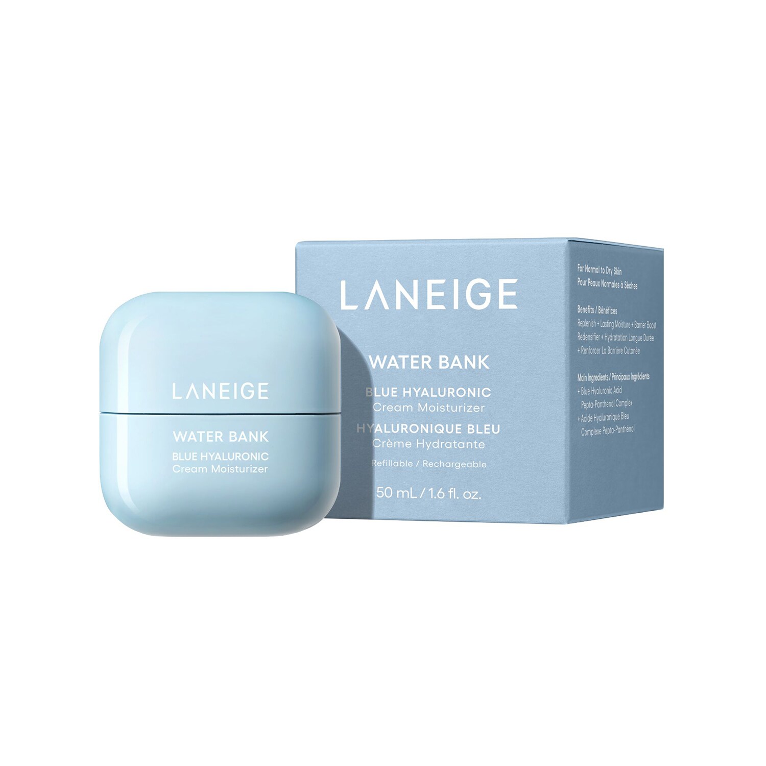 Крем для лица Laneige — Увлажняющий Water Bank Cream Moisturizer , REFILL, 50 мл — фото 2
