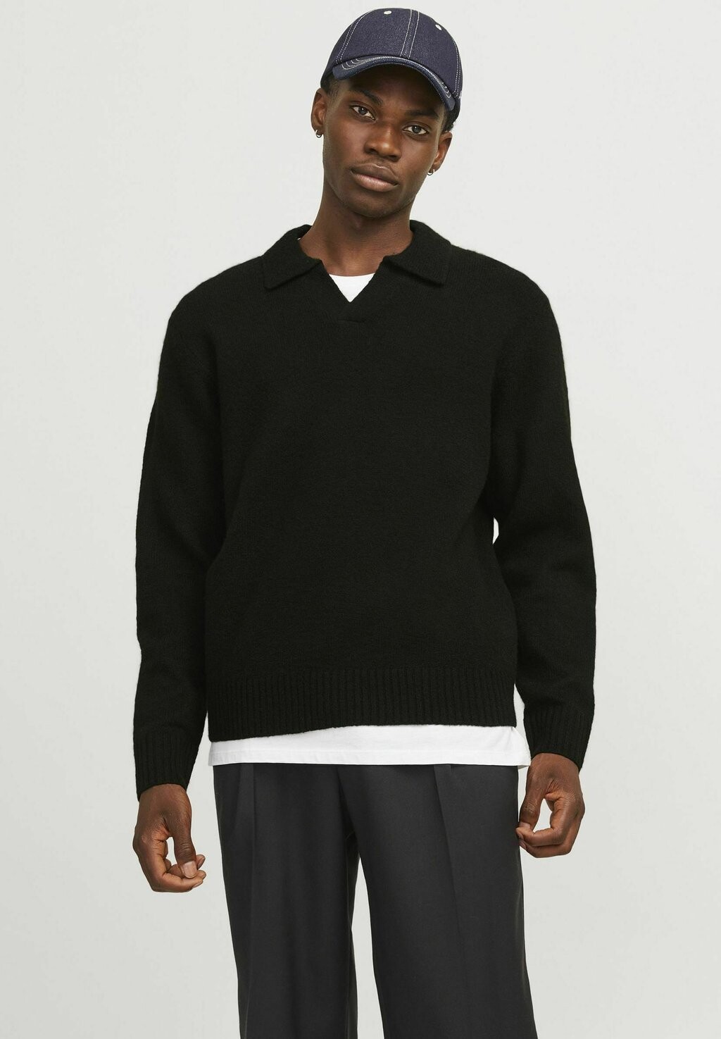 

Рубашка поло EINFARBIG Jack & Jones, черный