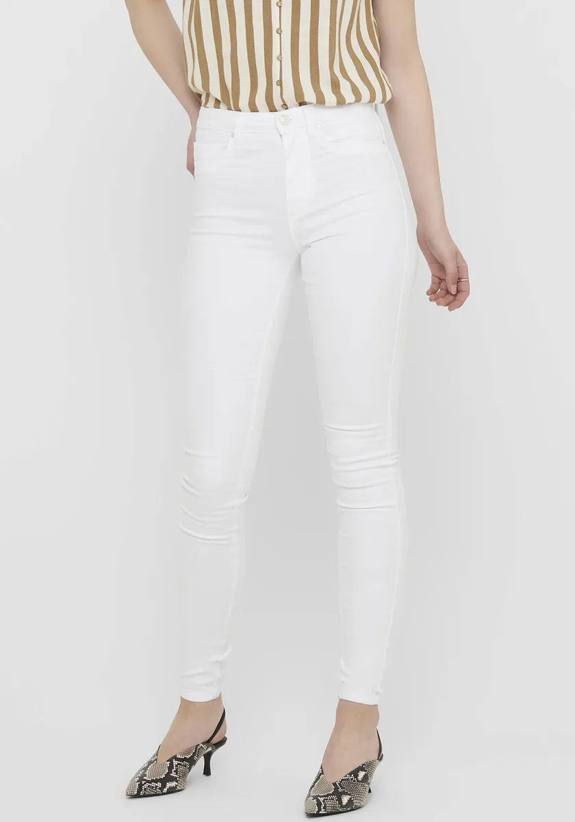 

Only джинсы скинни "ONLROYAL HW SK JEANS DNM WHITE NOOS", белый