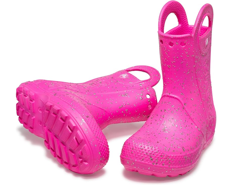 

Ботинки Crocs Kids Handle it Rain Boot, цвет Pink Crush Glitter