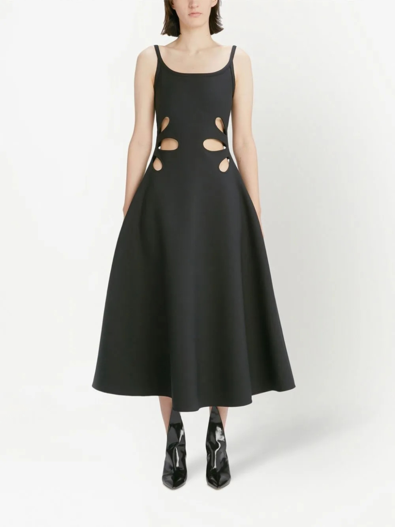 

Christopher Kane платье с вырезами, черный
