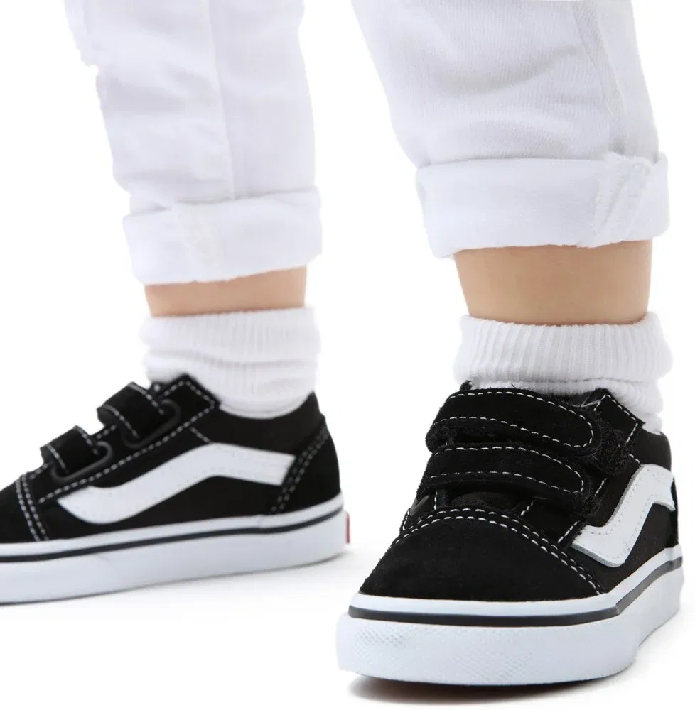 Кроссовки детские на липучке, Vans, черный — фото 3