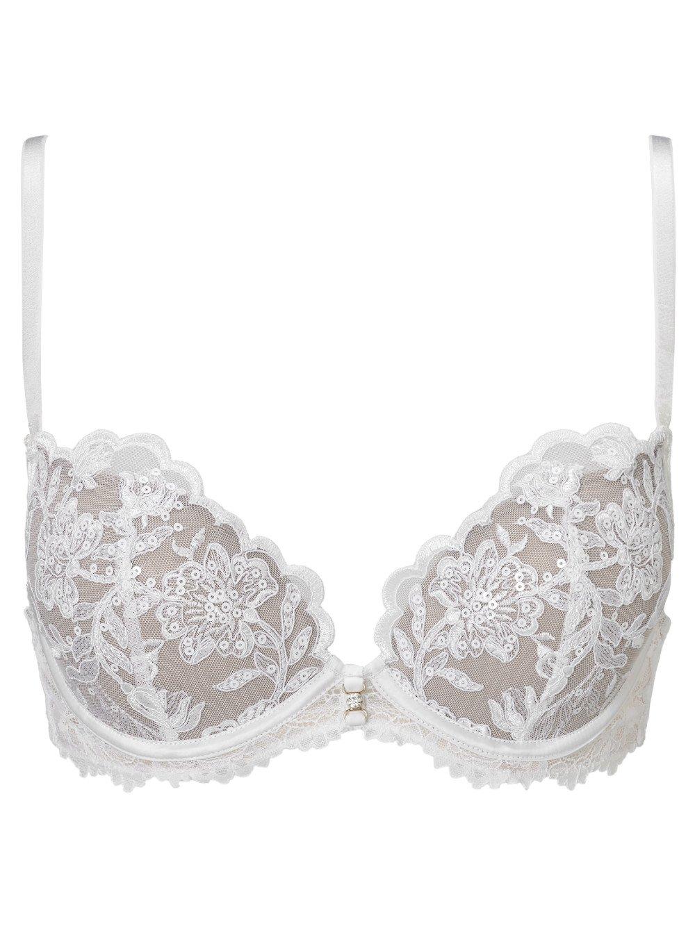 

Белые мягкие брюки с глубоким вырезом The Icon Fuller Bust DD+ Ann Summers, белый