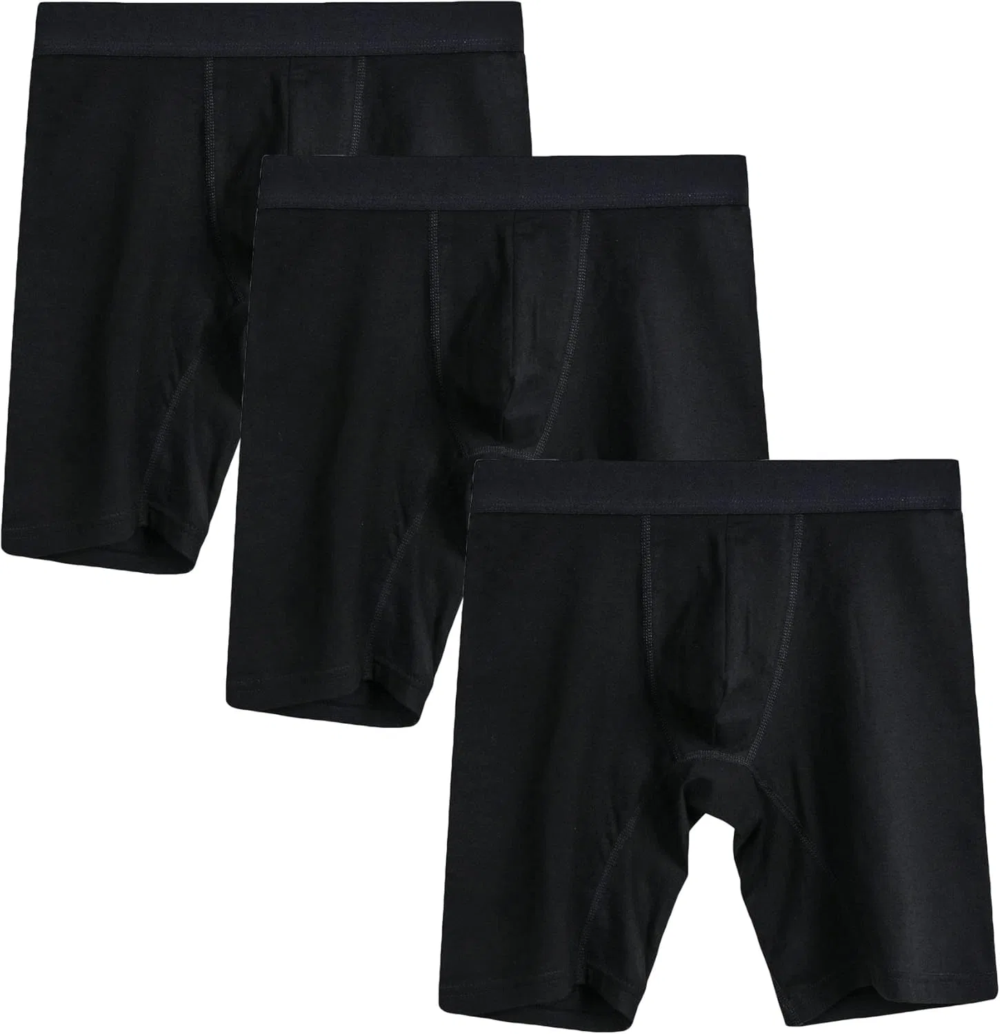 Трусы боксеры спортивные дышащие хлопковые, Black 1pc