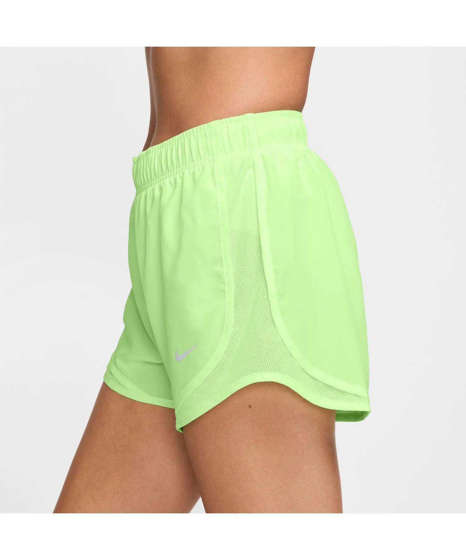 Женские шорты Nike TEMPO DF MR 3 жёлтые — фото 3