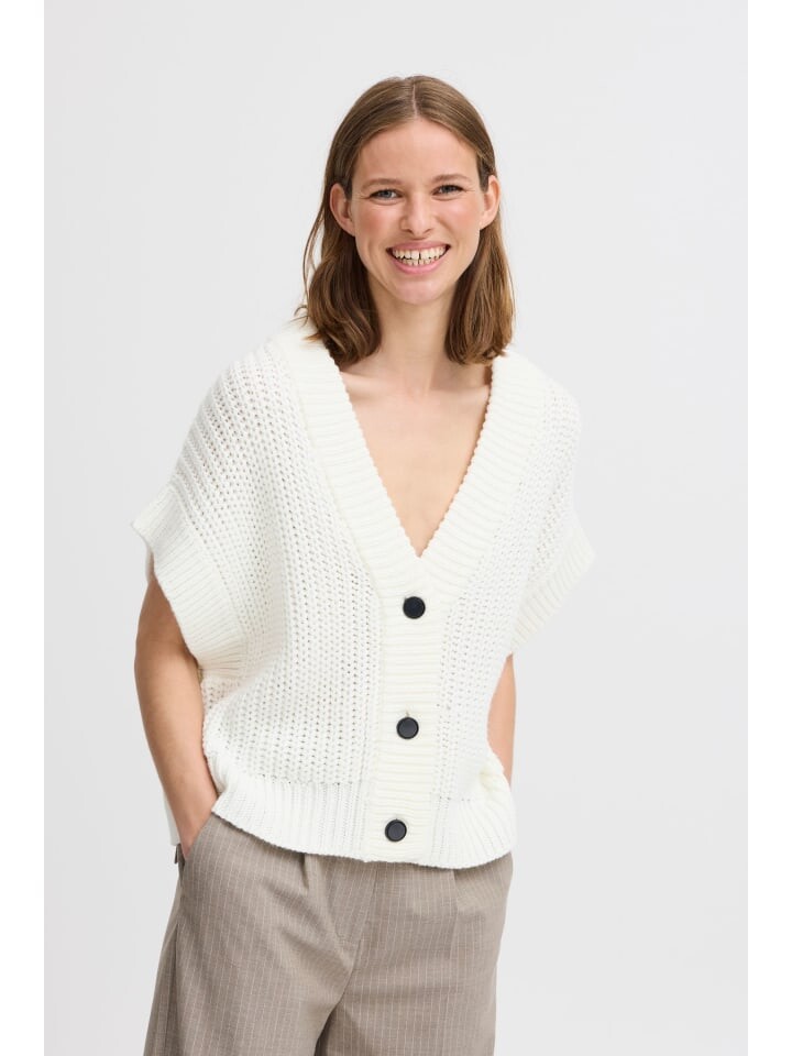 

Жилет b.young Strickweste BYOTINKA WAISTCOAT - 20815276 modische Strickweste, белый