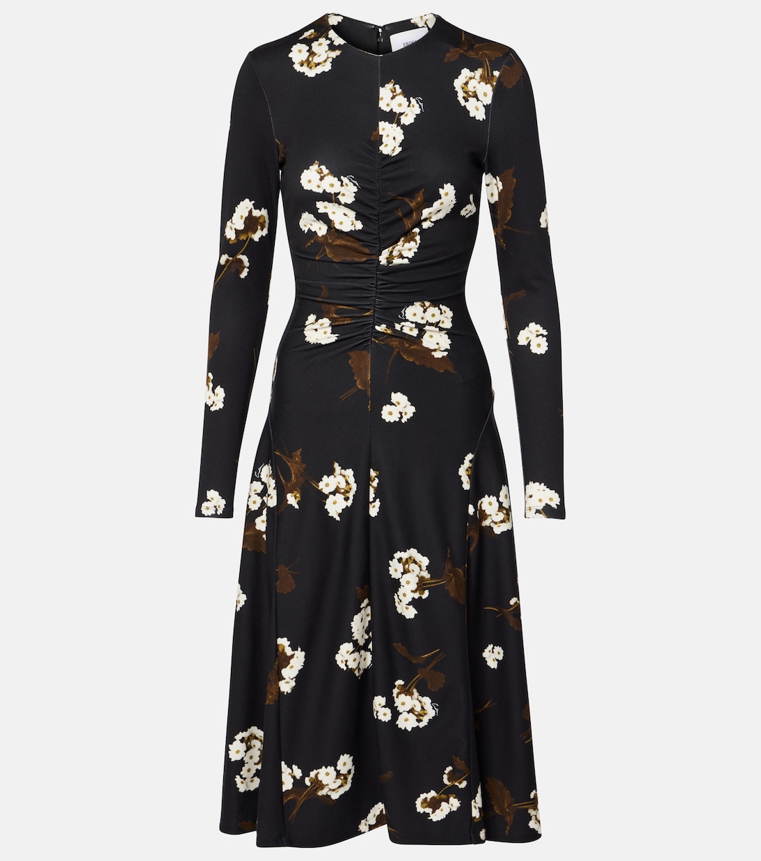 

Платье миди с драпировкой Erdem, Elena Garden Black