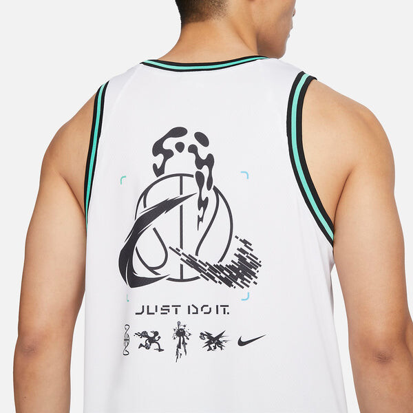 Майки ДНК разблокируют вашу космическую баскетбольную майку Nike, белый — фото 4