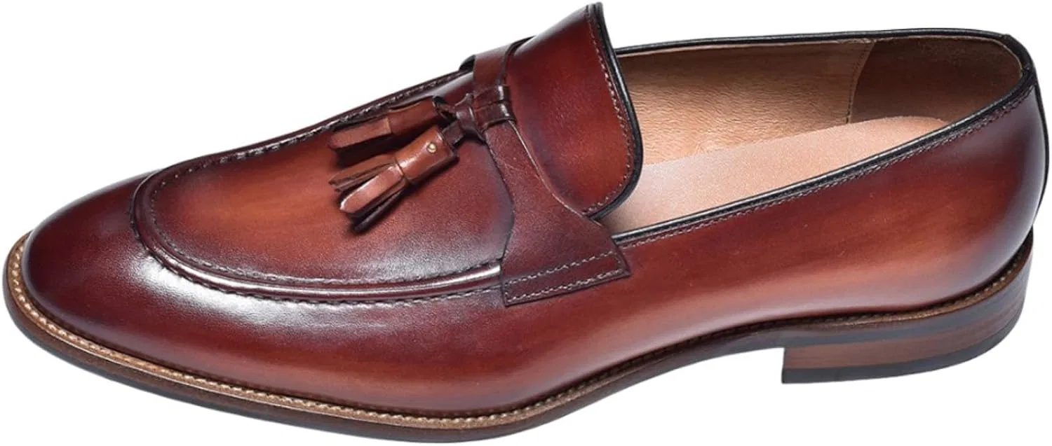 Лоферы Lucius, красный (Burgundy)