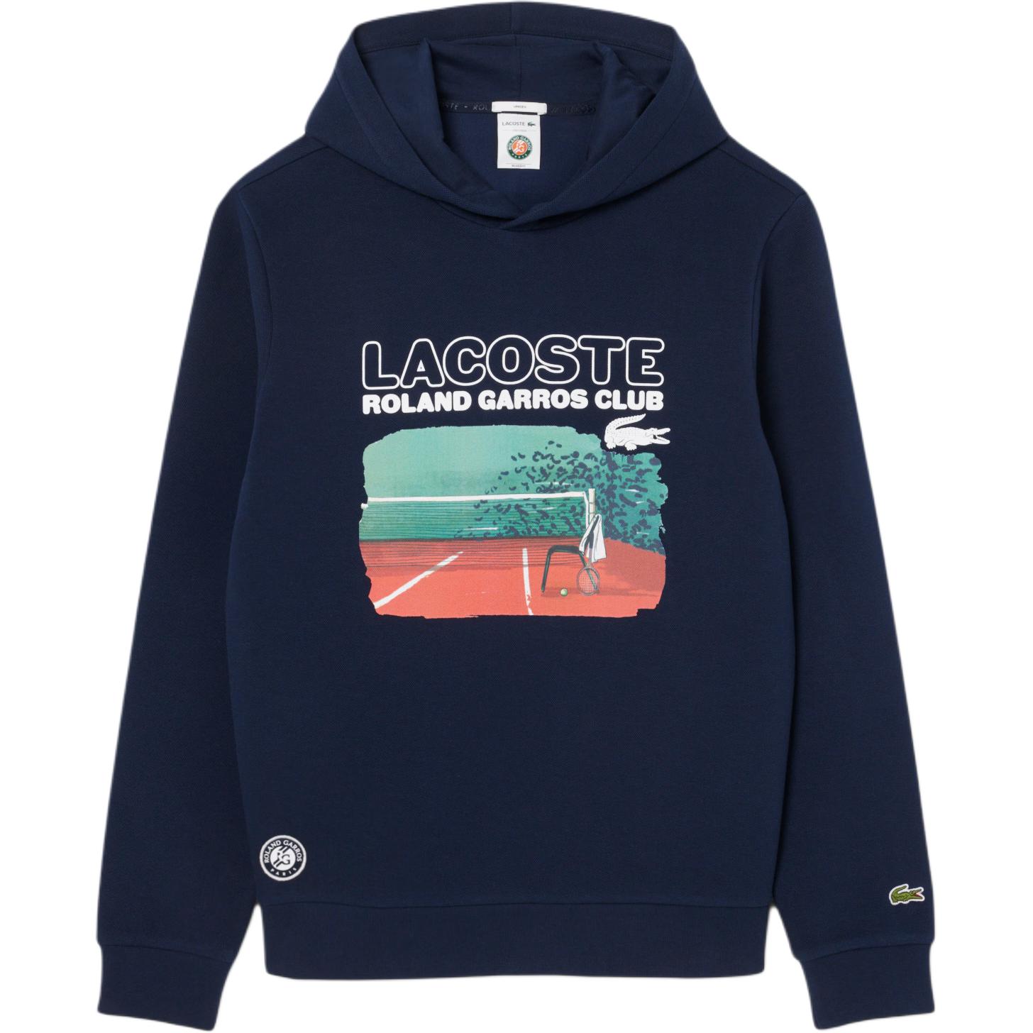 

Толстовка Rolland Garros Club LACOSTE, 166/темно-синий