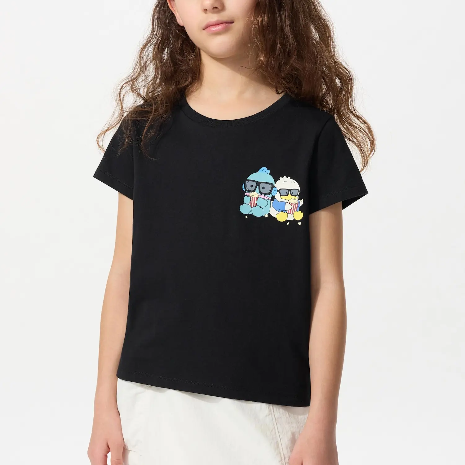 Футболка Sanrio/Three Little Piglets, для детей 3-7 лет UNIQLO, черный — фото 2