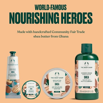 Подарочный набор The Body Shop Shea Essentials: Гель для душа и Крем для тела — фото 3