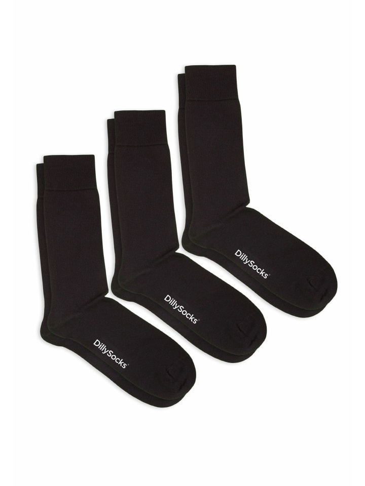 

Носки DillySocks 3er Pack One Color Smooth, цвет smooth night black