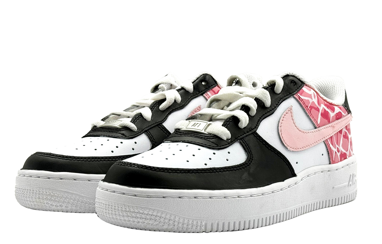 

Кроссовки Nike Air Force 1 Skateboarding Shoes Women's Low-top Pink, черный