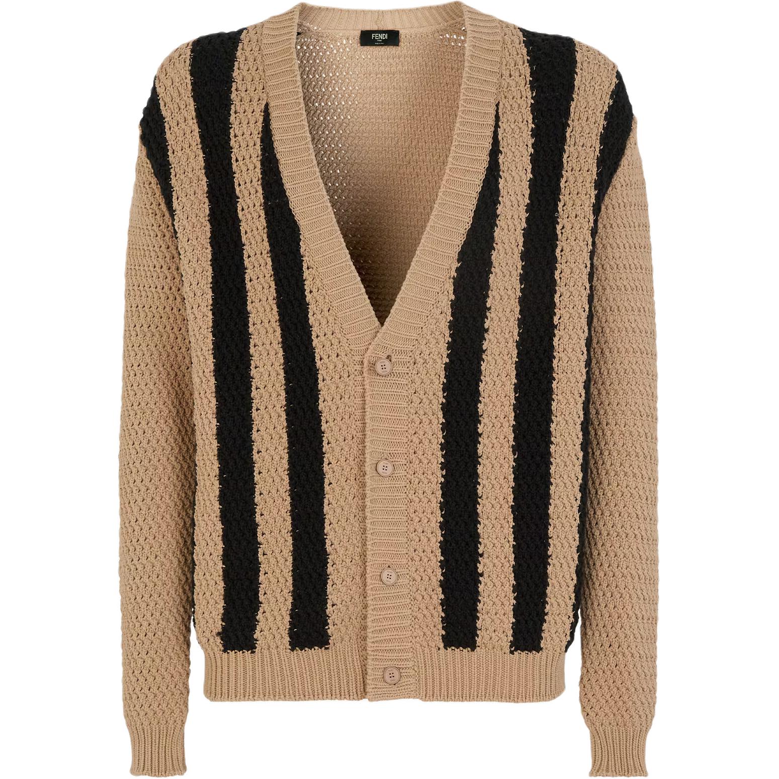 Fendi Мужской трикотаж SS24, коричневый
