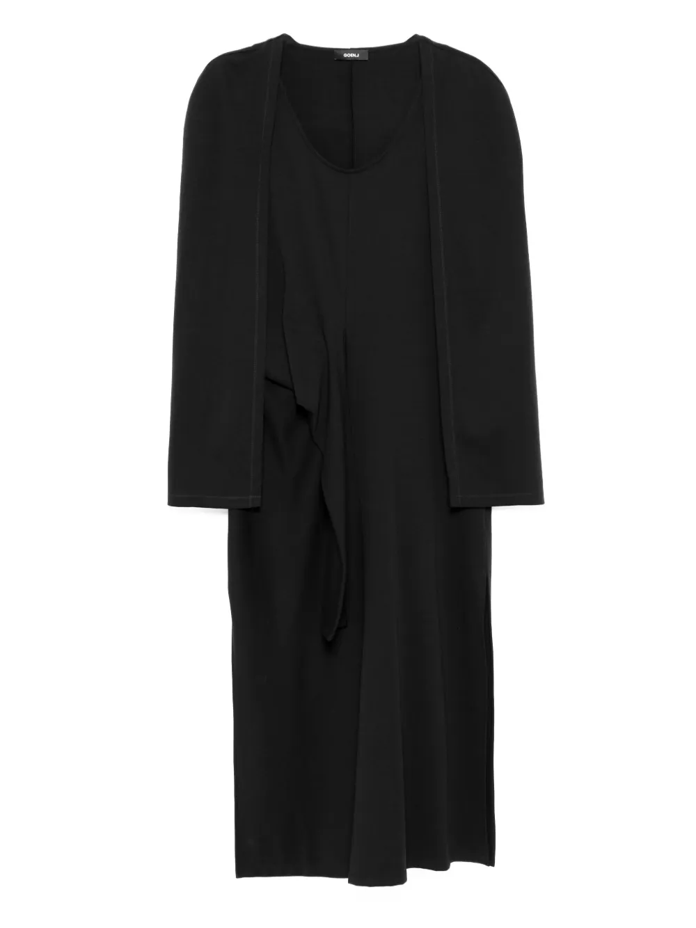 

Платье-кейп в рубчик Goen.J, черный