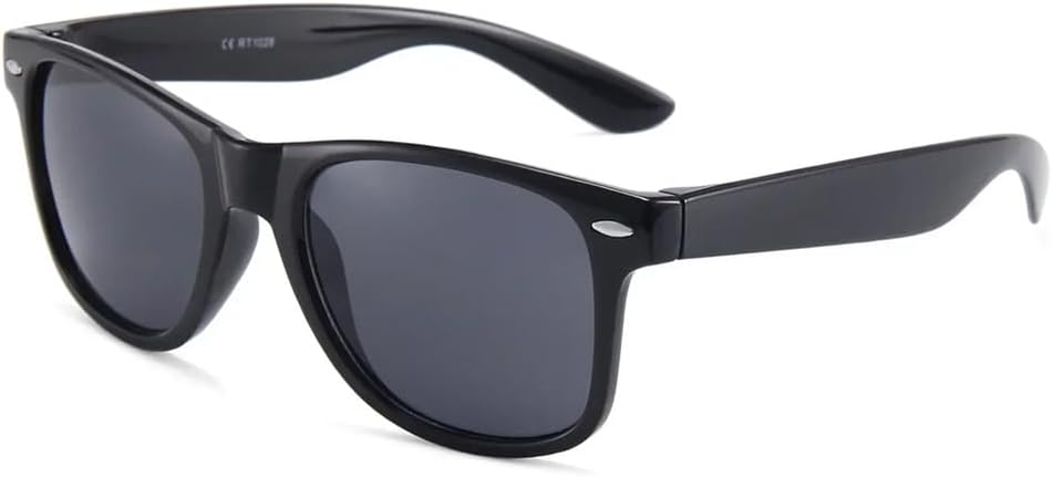 

Классические модные солнцезащитные очки для женщин и мужчин, для путешествий, рыбалки, велоспорта, унисекс, квадратная форма, защита от УФ-излучения UV400 UJNHGQ, Bright Black