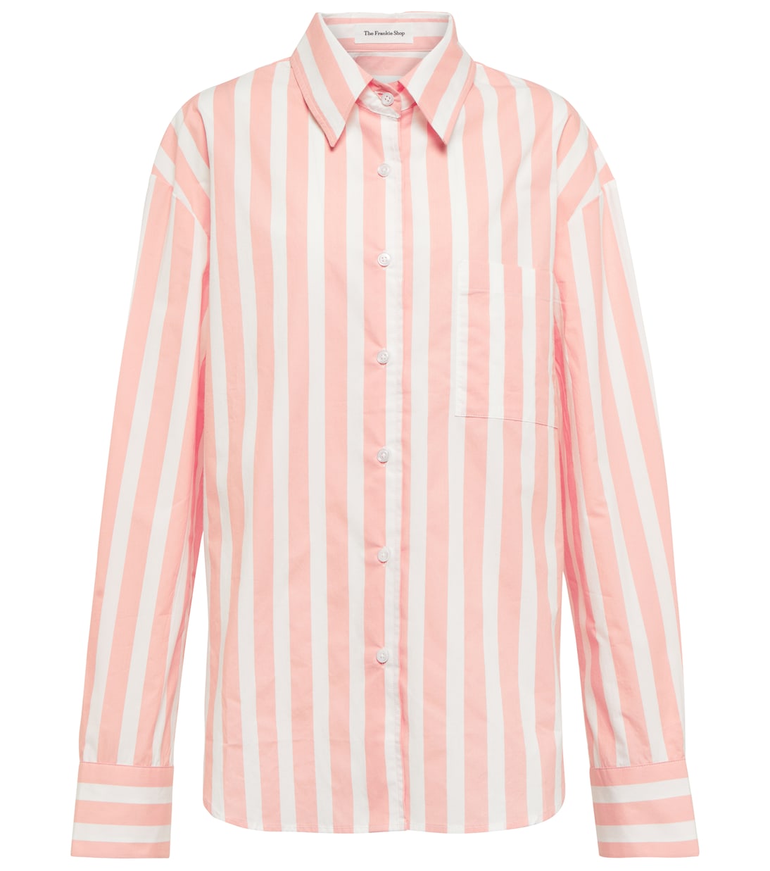 

Полосатая хлопковая рубашка Lui The Frankie Shop, Pink Stripe