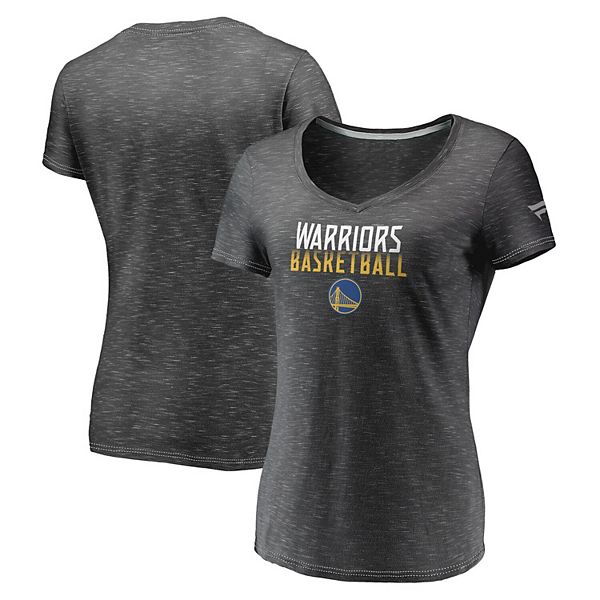 

Женская футболка Golden State Warriors с V-вырезом и эффектом двойного выцветания в цвете charcoal Fanatics, Черный, Женская футболка Golden State Warriors с V-вырезом и эффектом двойного выцветания в цвете charcoal Fanatics