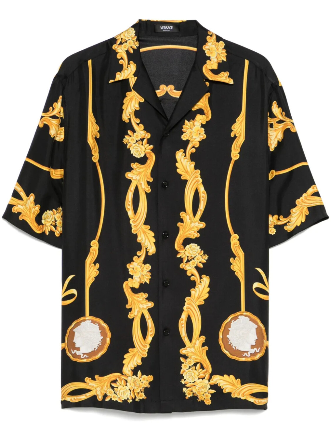 

Versace рубашка с принтом Baroque, черный