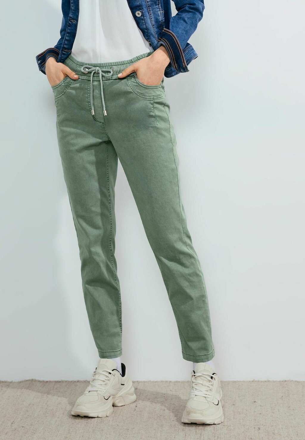 

Джинсы облегающего кроя Cecil, цвет Mottled Light Green