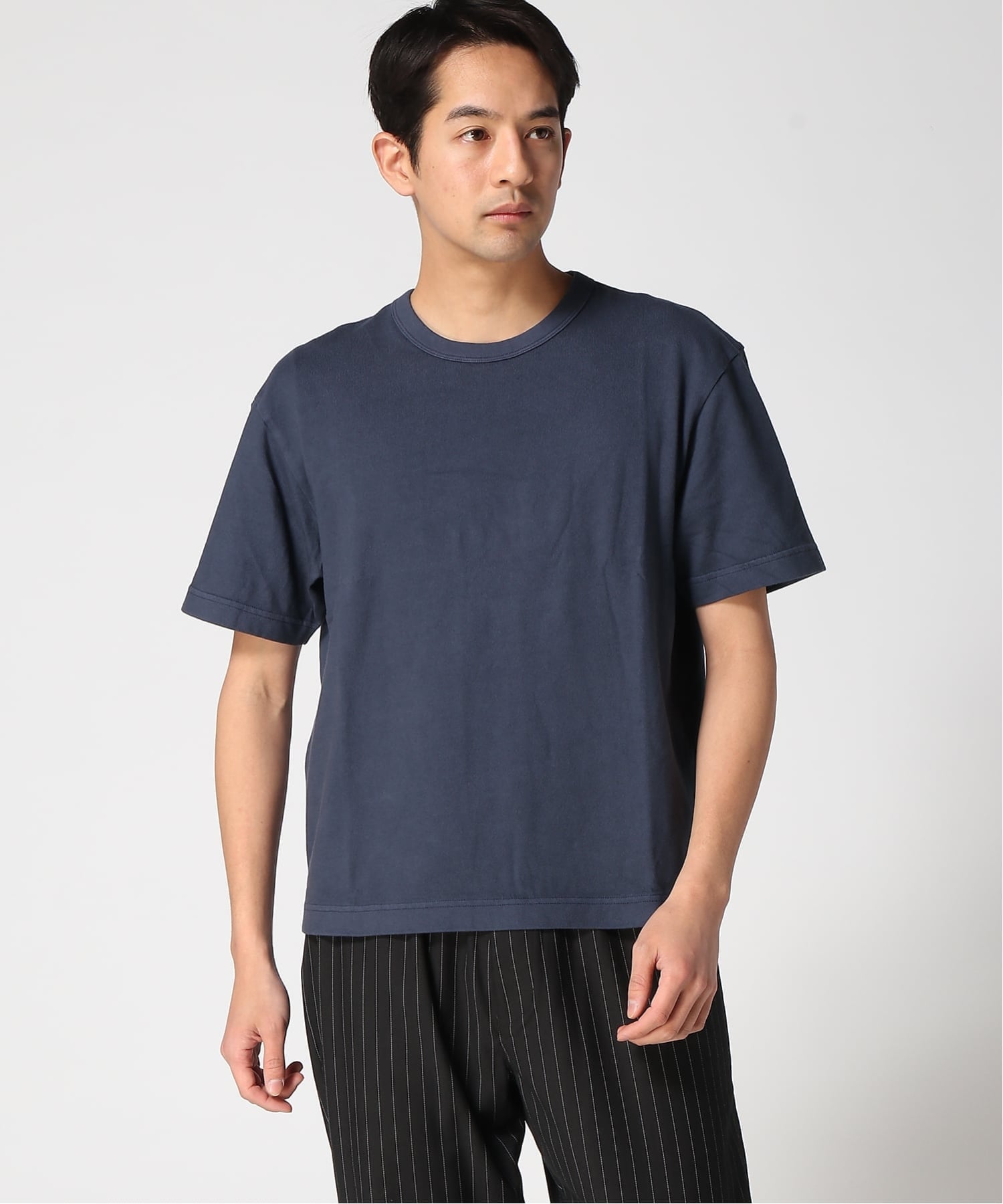 (U) Плотная укороченная футболка GAP, VINTAGE_NAVY — фото 3