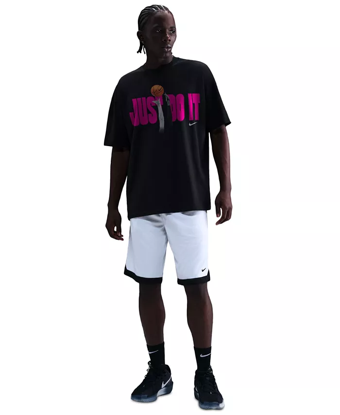 

Мужская баскетбольная футболка с короткими рукавами Just Do It Nike, черный