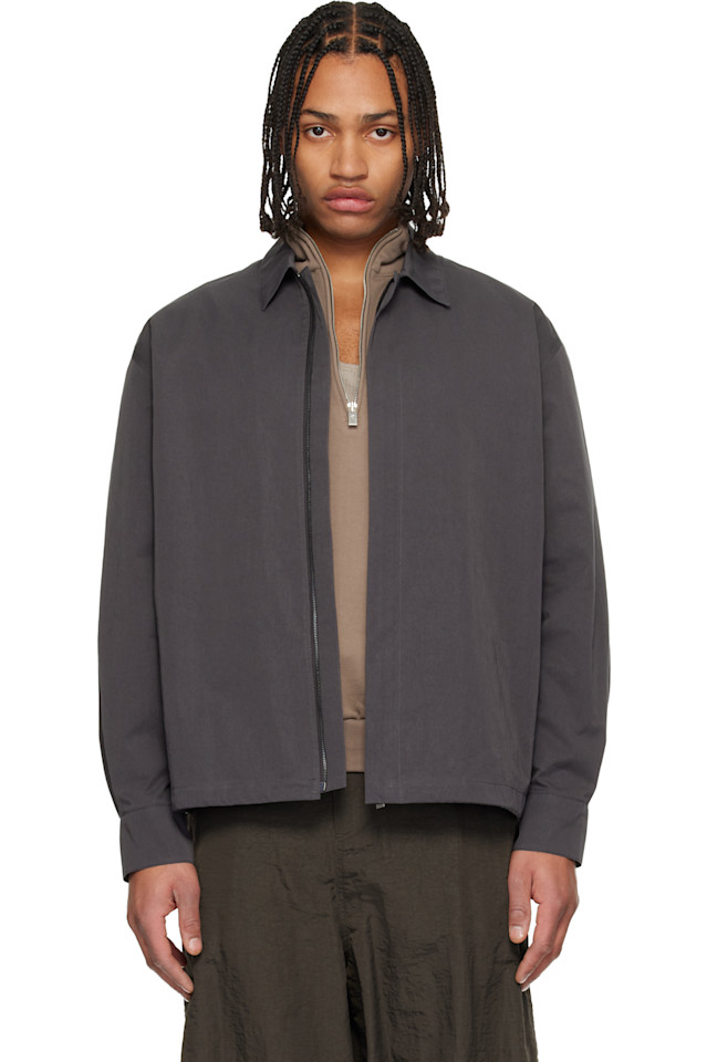 

Le17Septembre Серая рубашка на молнии