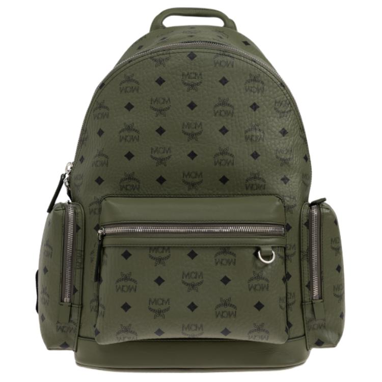 

MCM Визетос холщовый рюкзак с кожаной спинкой мужской зеленый, Green