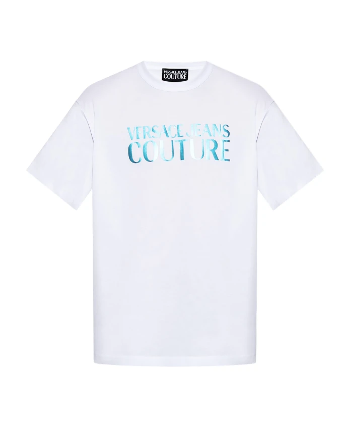 

Футболка с логотипом Versace Jeans Couture, белый