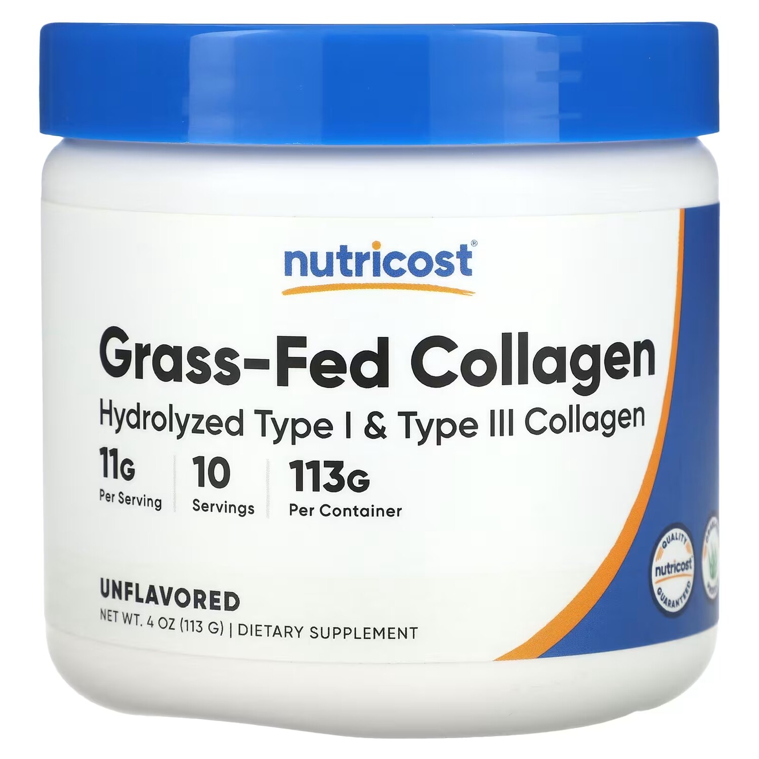 

Коллаген Nutricost Grass Fed Collagen, 113 г