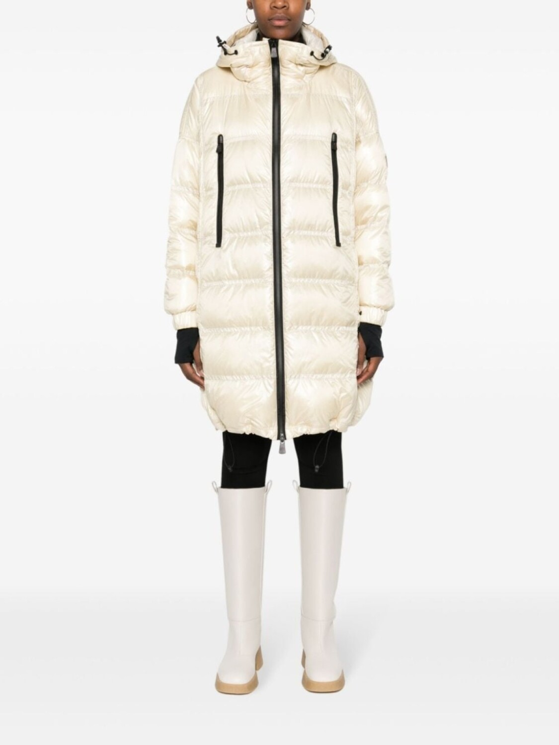 

Moncler Grenoble дутая парка Rochelair, серый