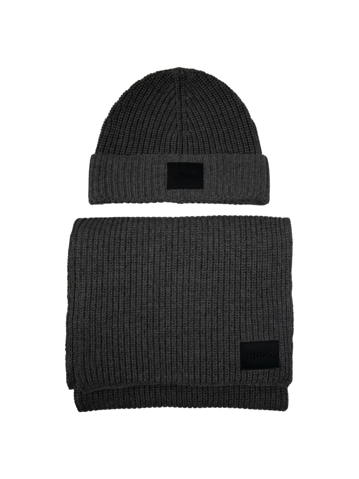 

HUGO серая шляпа