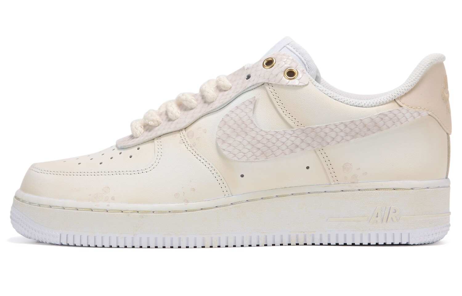 

Кроссовки Nike Air Force 1 Skateboarding Shoes Women's Low-top White/Beige, слоновая кость, Бежевый, Кроссовки Nike Air Force 1 Skateboarding Shoes Women's Low-top White/Beige, слоновая кость