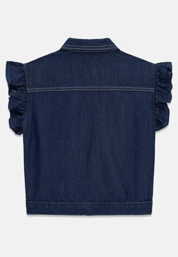 Блуза Guess Falten button down, синяя — фото 2