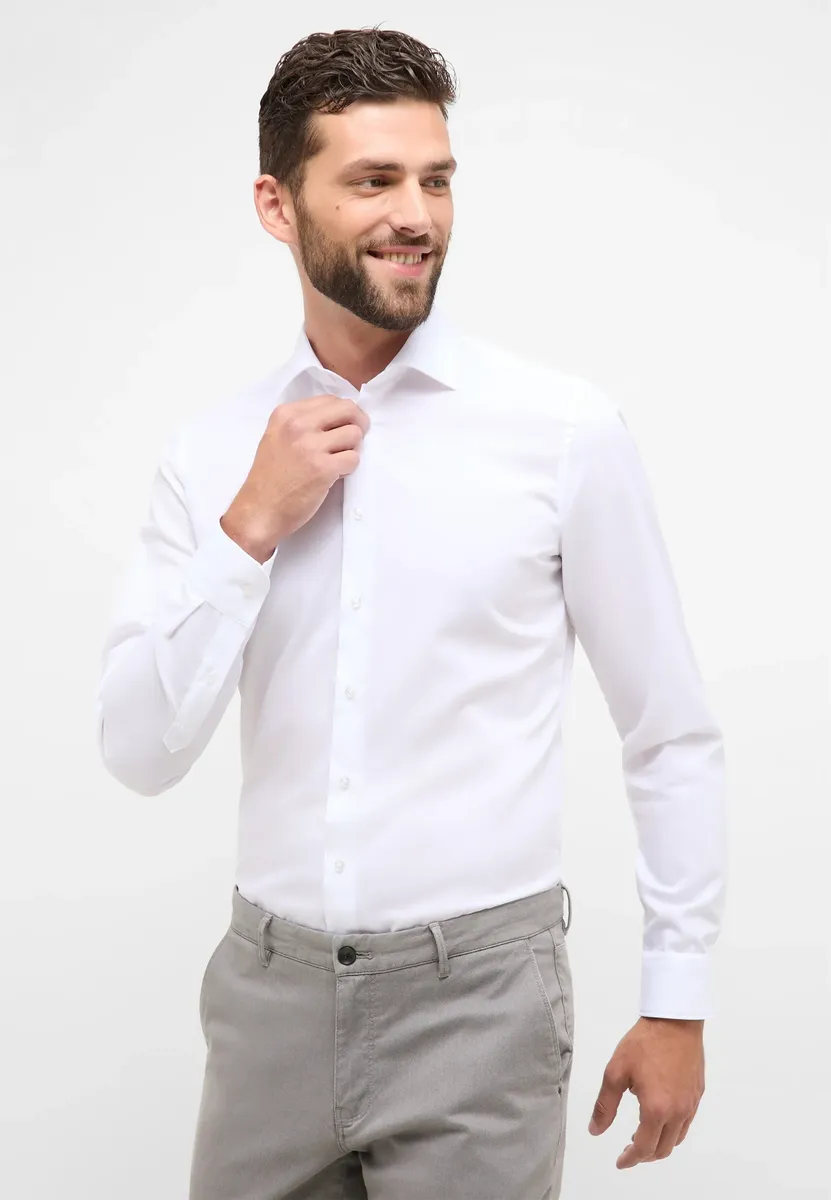 

Рубашка Eterna с длинными рукавами "SLIM FIT", белый