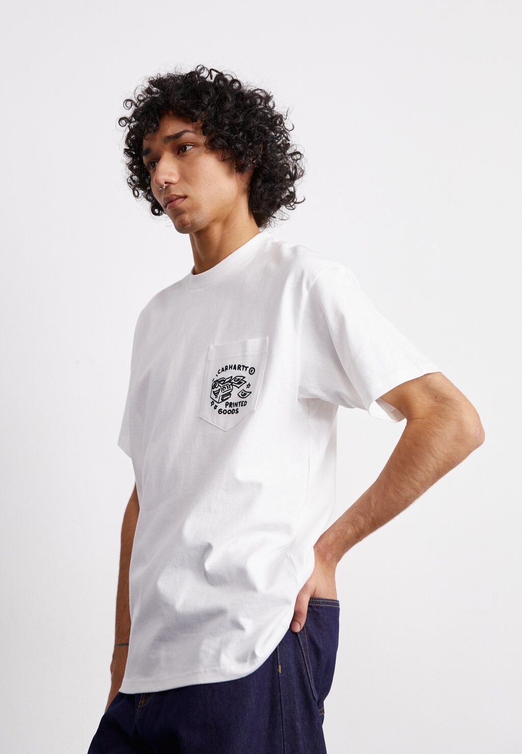 

Футболка с принтом FRAGMENTS POCKET Carhartt WIP, белый