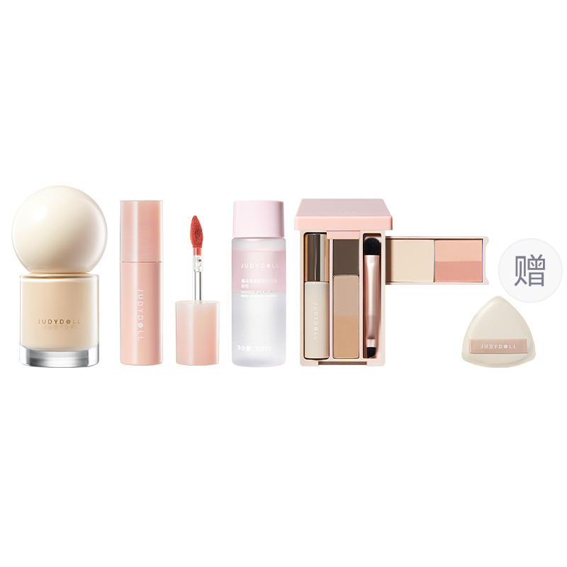 

Judydoll Жидкий тональный крем хайлайтер жидкая помада наборы макияжа шиммер кремовая текстура кожа без эффекта маски