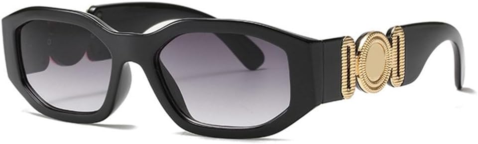 

Модные солнцезащитные очки класса люкс в винтажном стиле для женщин и мужчин, для вечеринок, сексуальные, для активного отдыха, стильные, с зеркальными линзами TYUVIVO, Black Gray