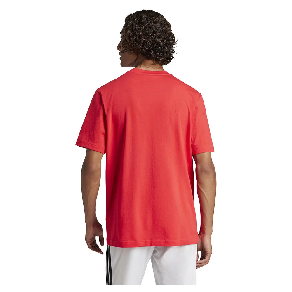 Футболка с коротким рукавом adidas Essentials Small Logo Single Jersey, красный — фото 2