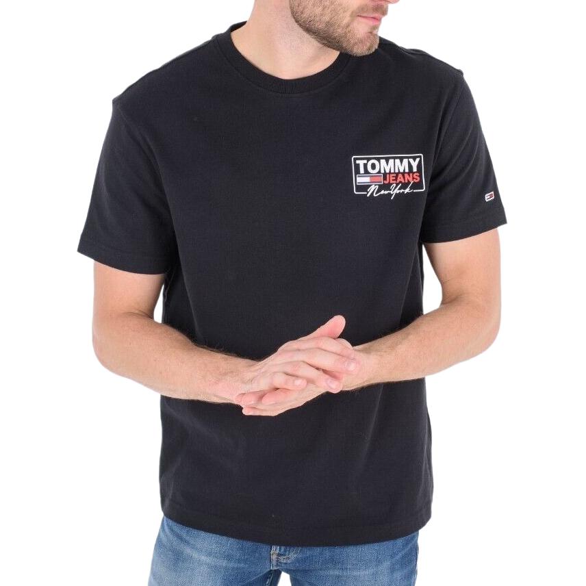 

Tommy Hilfiger Футболка мужская Black Crew Neck Straight Fit, Черный, Tommy Hilfiger Футболка мужская Black Crew Neck Straight Fit