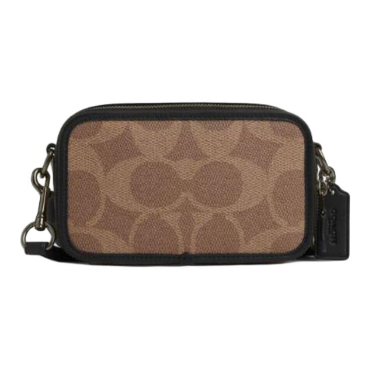 

COACH Кожаный поясной рюкзак малый мужской бежевый