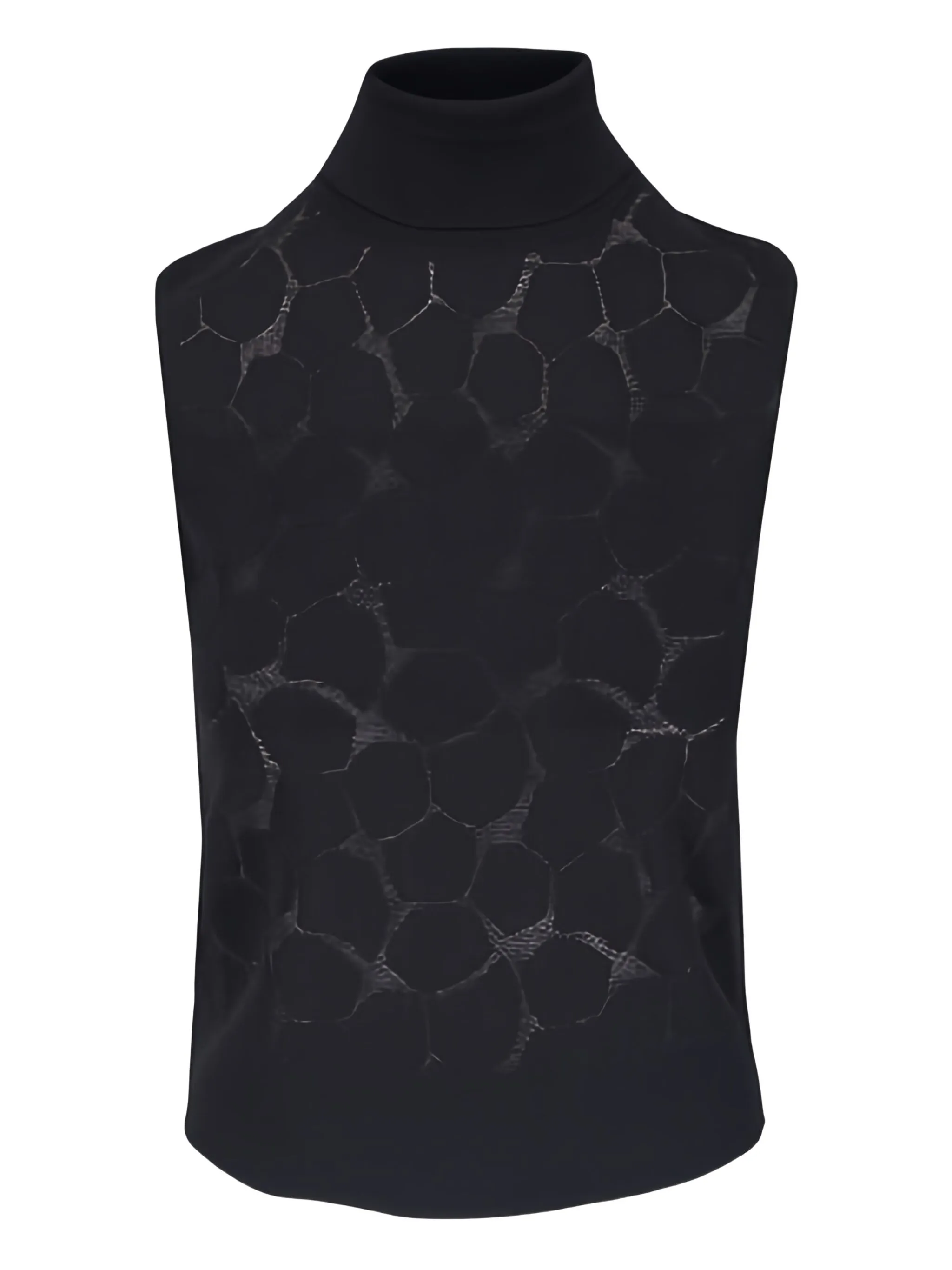 

Топ с высоким воротником Akris, черный