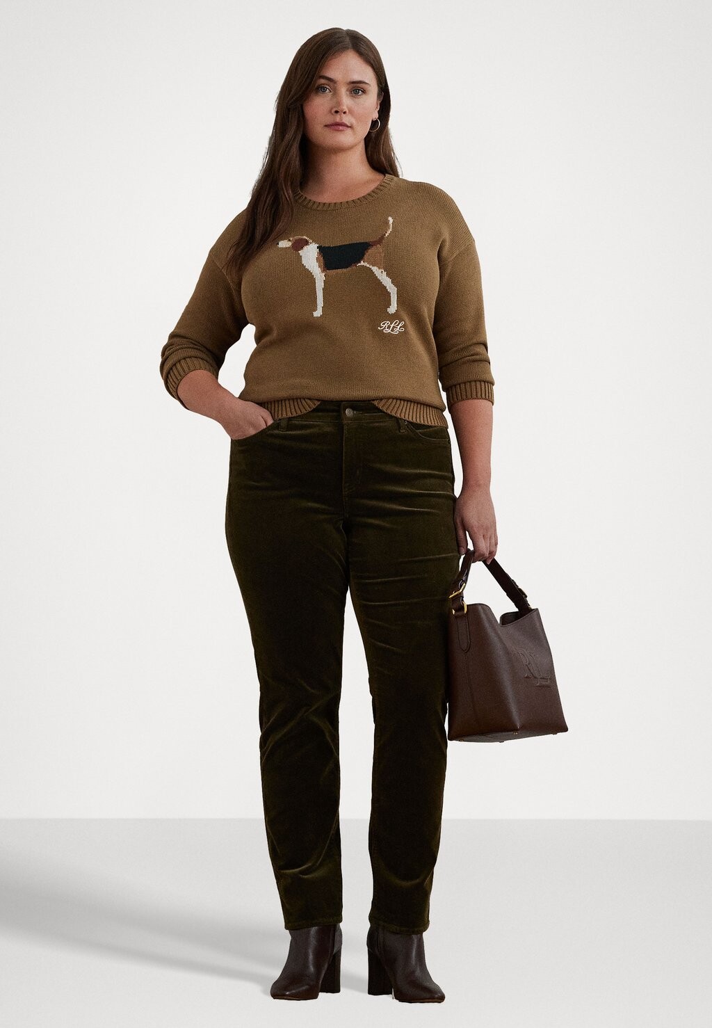 

Джемпер INTARSIA KNIT BEAGLE COTTON SWEATER Lauren Ralph Lauren Woman, цвет Tan