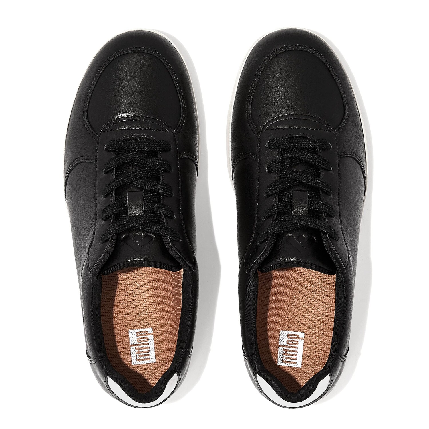 

Кроссовки FitFlop Rally Leather Panel Sneakers, черный