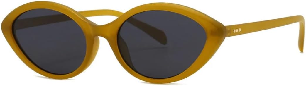 

Винтажные солнцезащитные очки в овальной оправе для женщин и мужчин, популярные дизайнерские солнцезащитные очки класса люкс в стиле панк с заклепками, очки с защитой от УФ-излучения UV400 SZVVBKK, Olive Green Black