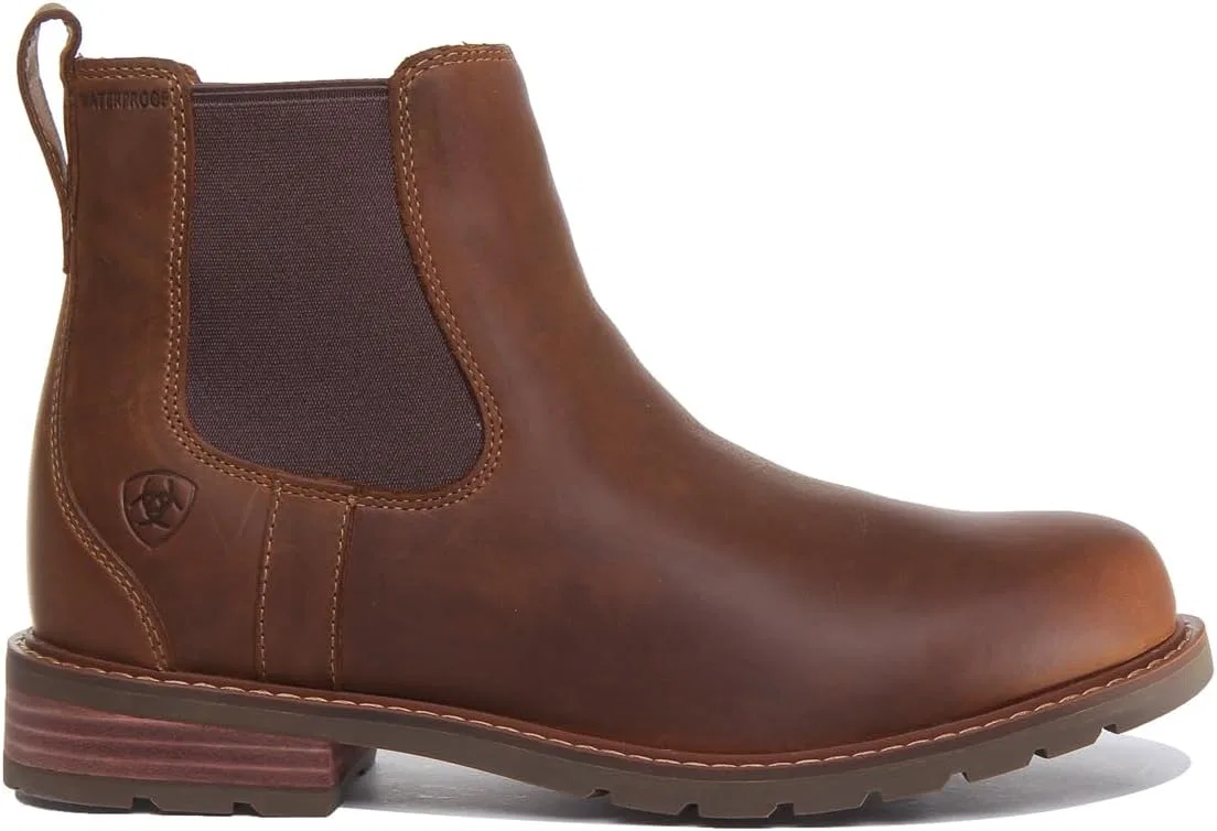 Мужские водонепроницаемые ботинки челси ARIAT Wexford, Weathered Brown — фото 2